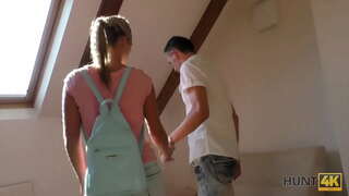 HUNT4K. האנטר פוגש כמה בפארק וקונה הבנות גוף שווה